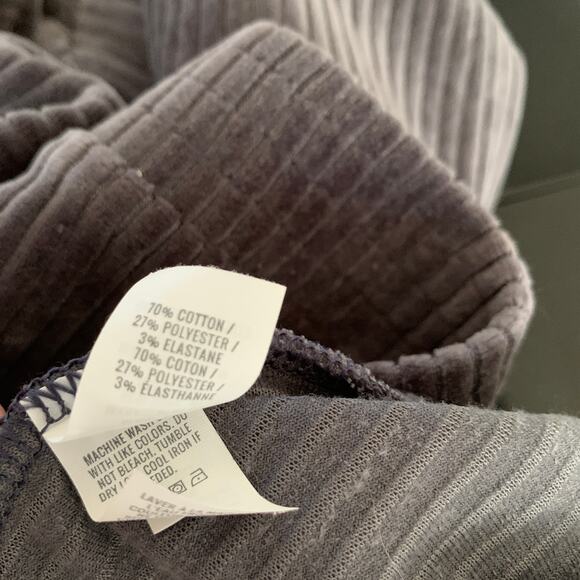 Aerie women's gray Groove On ribbed velour flare pants Medium - Picture 11 of 13